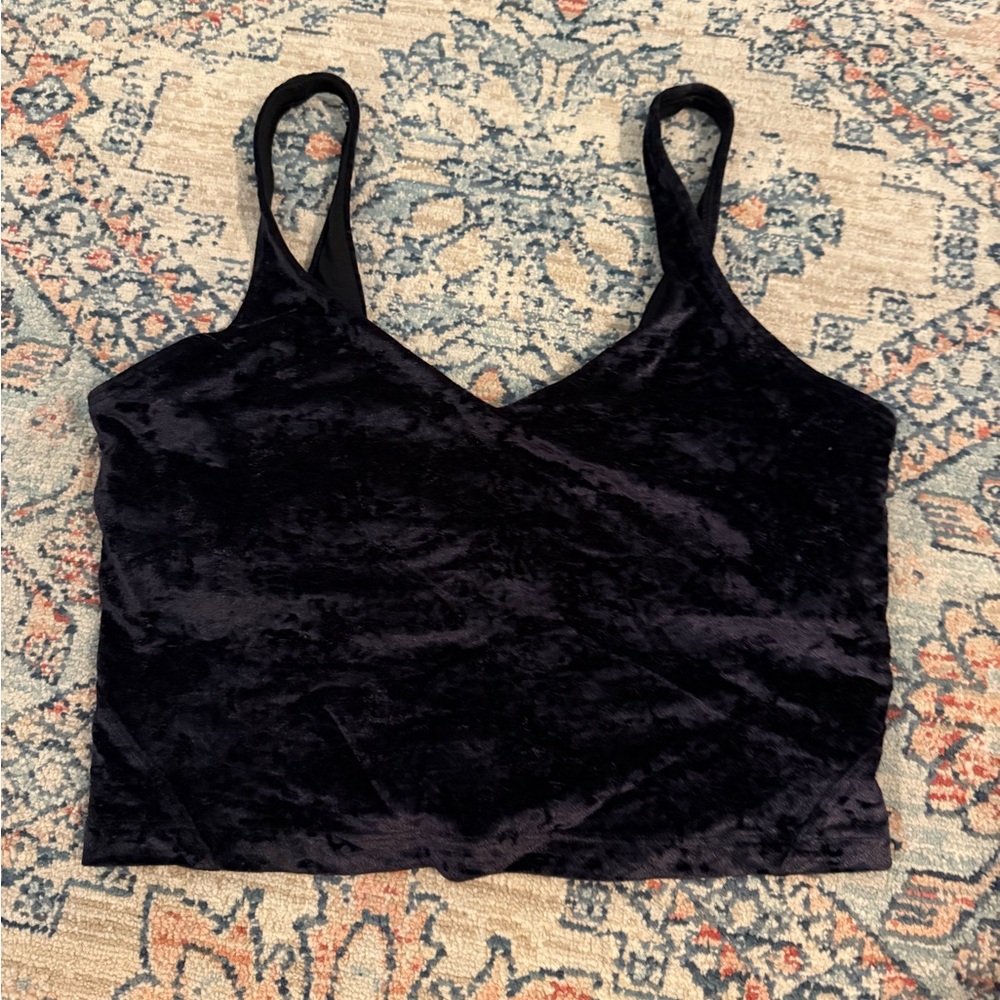 Lululemon Athletica Limited Edition Black Velvet Align Top